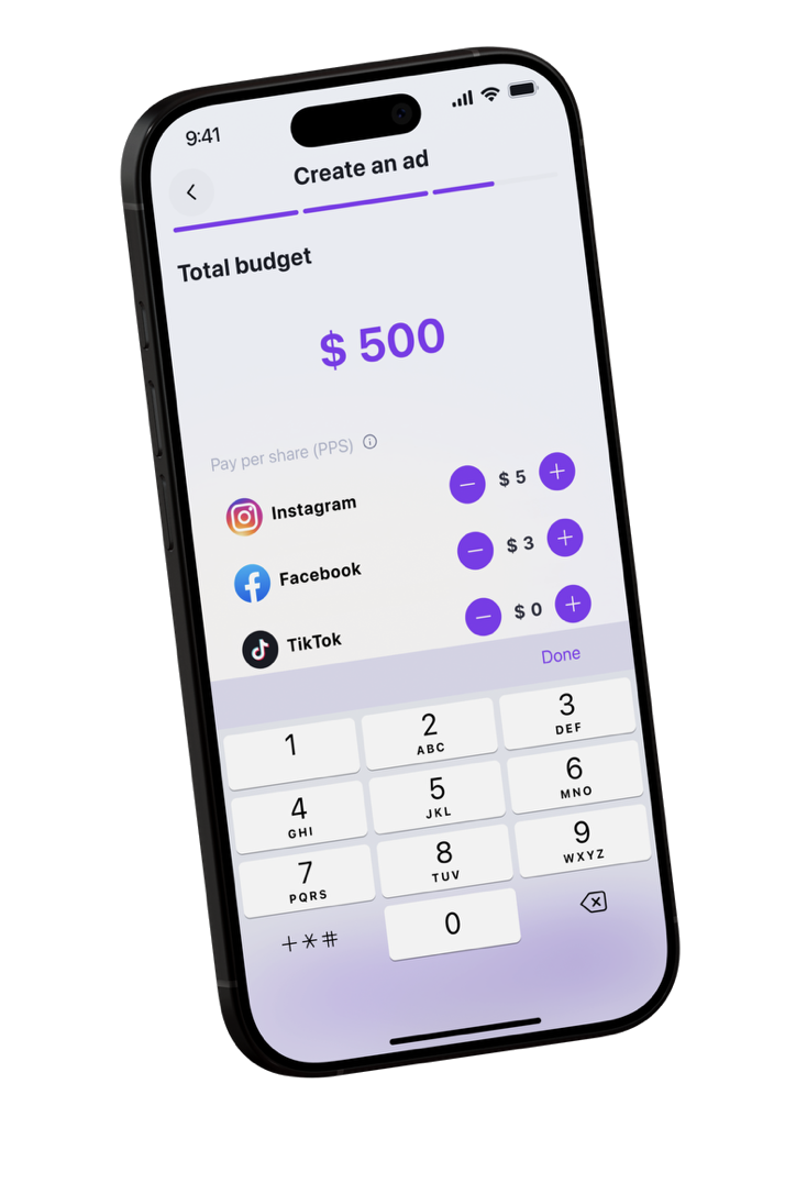 Create an ad on Inwall